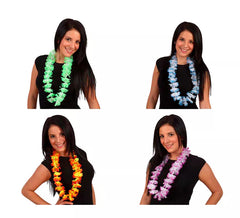 Collier Hawaïen en Tissu Bicolore 4 coloris disponible