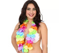 Collar Hawaiano Multicolor con Flores Grandes