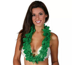 Collier hawaïen vert foncé