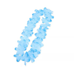 Collier Hawaï bleu ciel 50 cm