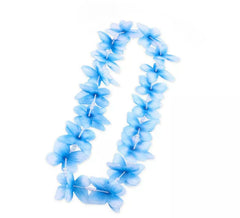 Collier Hawaï bleu tendre 55 cm