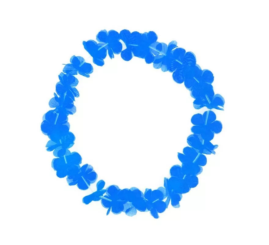 Translation missing: fr.Collar Hawaii pequeño azul de 46 cm