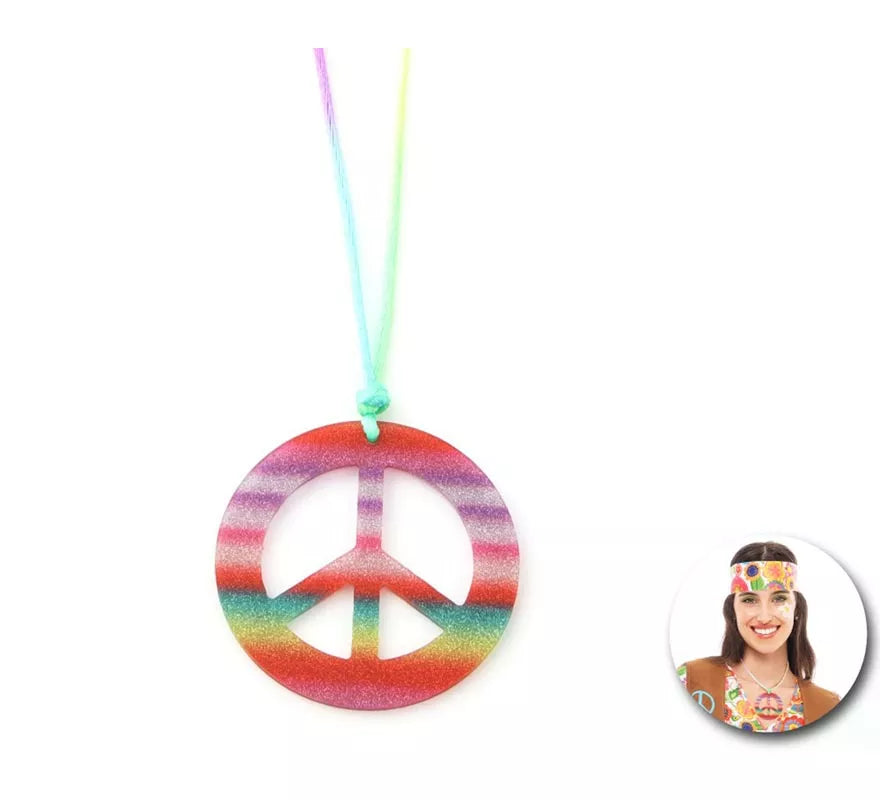 Translation missing: fr.Collar Hippie Paz fucsia brillante