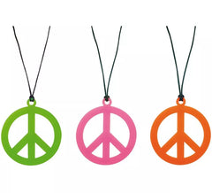 Collier Hippie Symbole couleurs variés