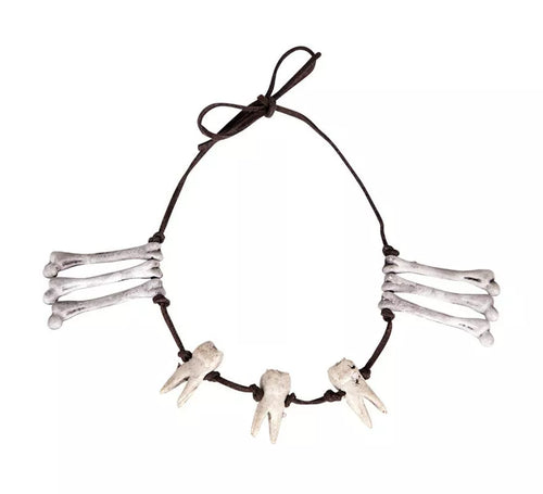 Collar Huesos y Dientes de 76x4,5x1 cm