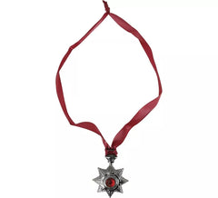 Collier médaillon vampire 9x7 cm