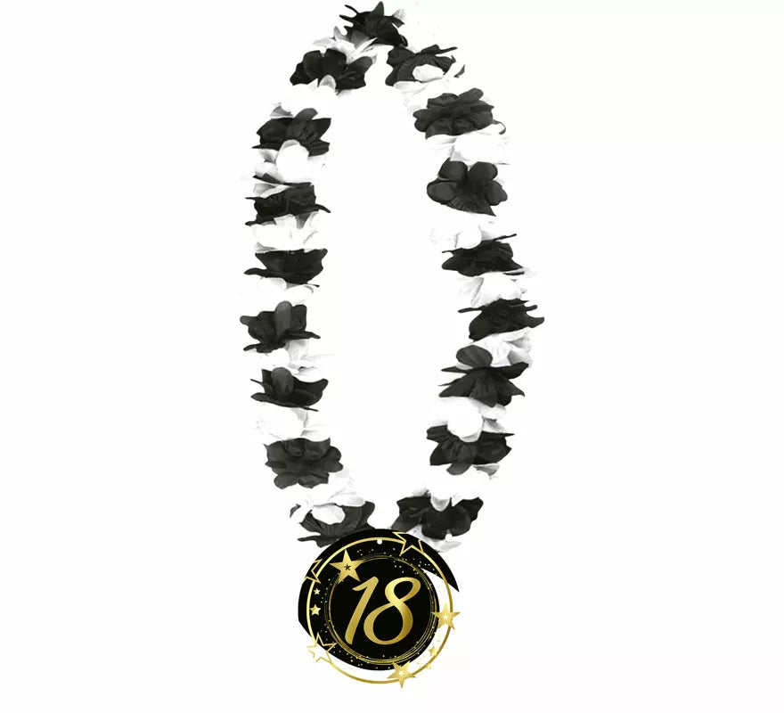 Translation missing: fr.Collar Negro y Blanco de 18 Años Cumpleaños y Aniversarios