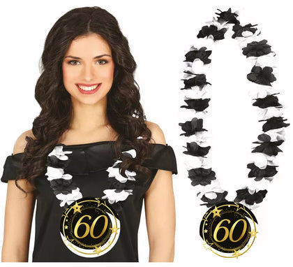 Collar Negro y Blanco de 60 Años