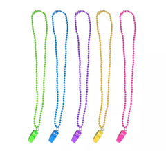 Collier Sifflet 42 cm couleurs assorties