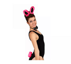 Set de Lapin Fuchsia et Noir (3 pièces)