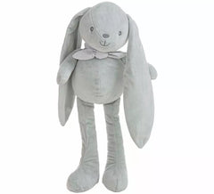 Oreilles de lapin en peluche grise 30 cm