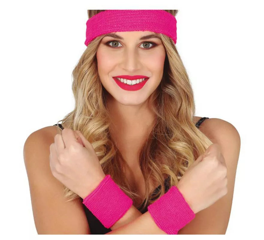 Translation missing: fr.Conjunto de 2 Muñequeras y Cinta en varios colores para mujer