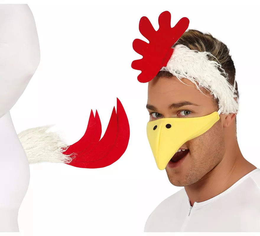 Translation missing: fr.Conjunto de Gallina: Cola, Diadema y Pico