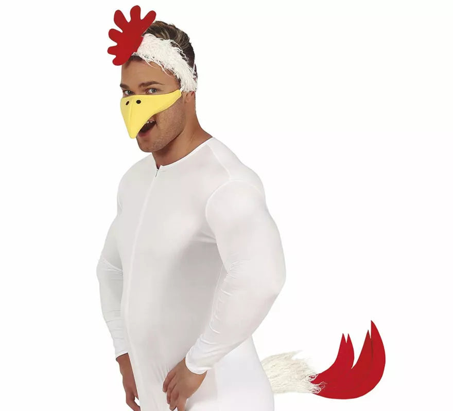 Translation missing: fr.Conjunto de Gallina: Cola, Diadema y Pico