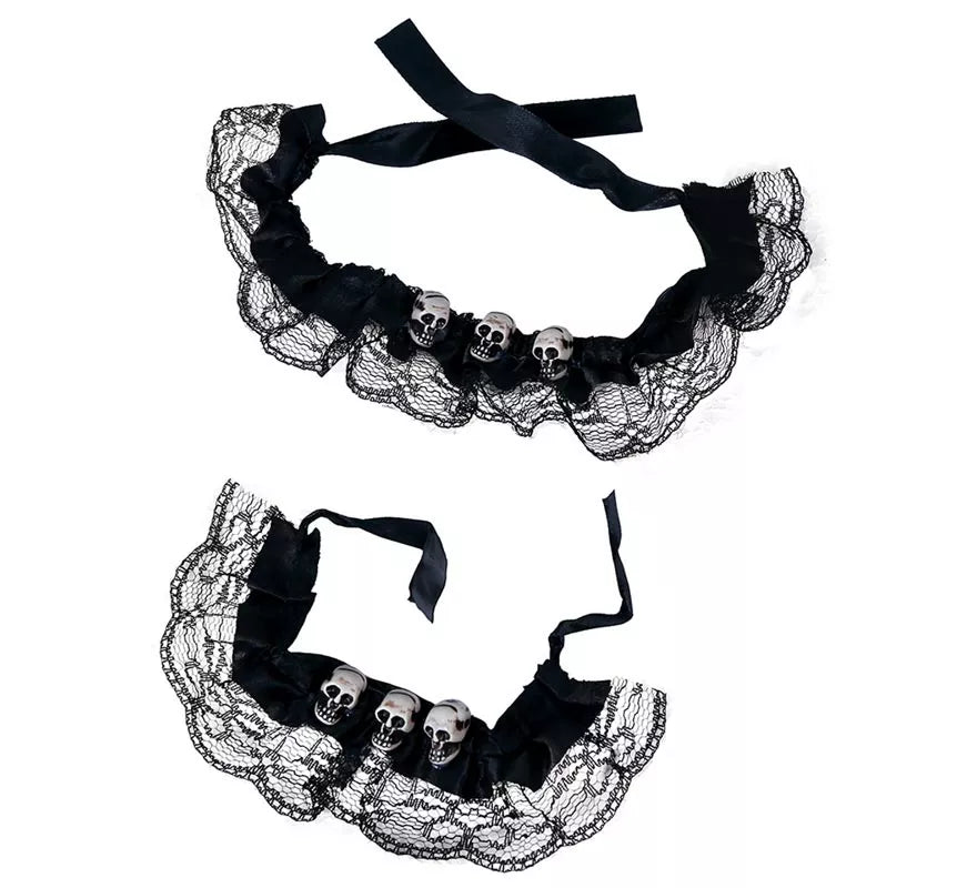 Translation missing: fr.Conjunto de gargantilla y pulsera de Calaveras