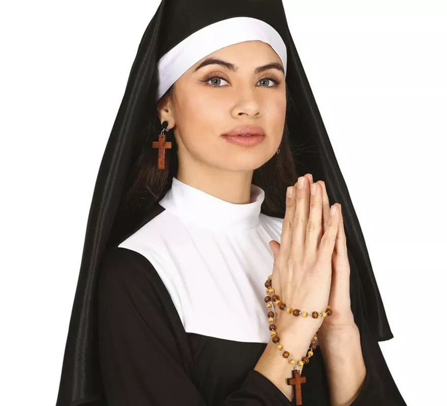 Translation missing: fr.Conjunto de Pendientes Cruz y Rosario