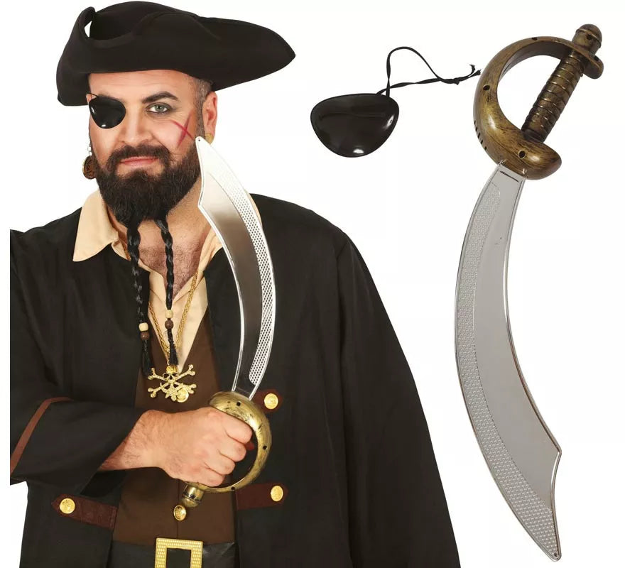 Translation missing: fr.Conjunto de Sable pirata 47 cm. y parche