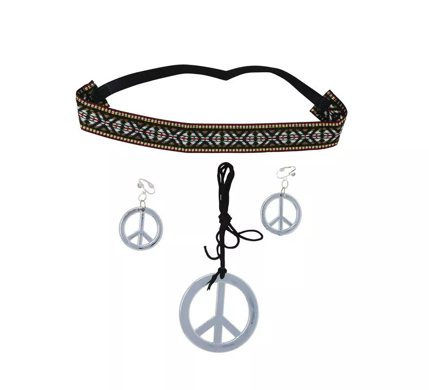 Translation missing: fr.Conjunto Hippie de pendientes, collar y cinta
