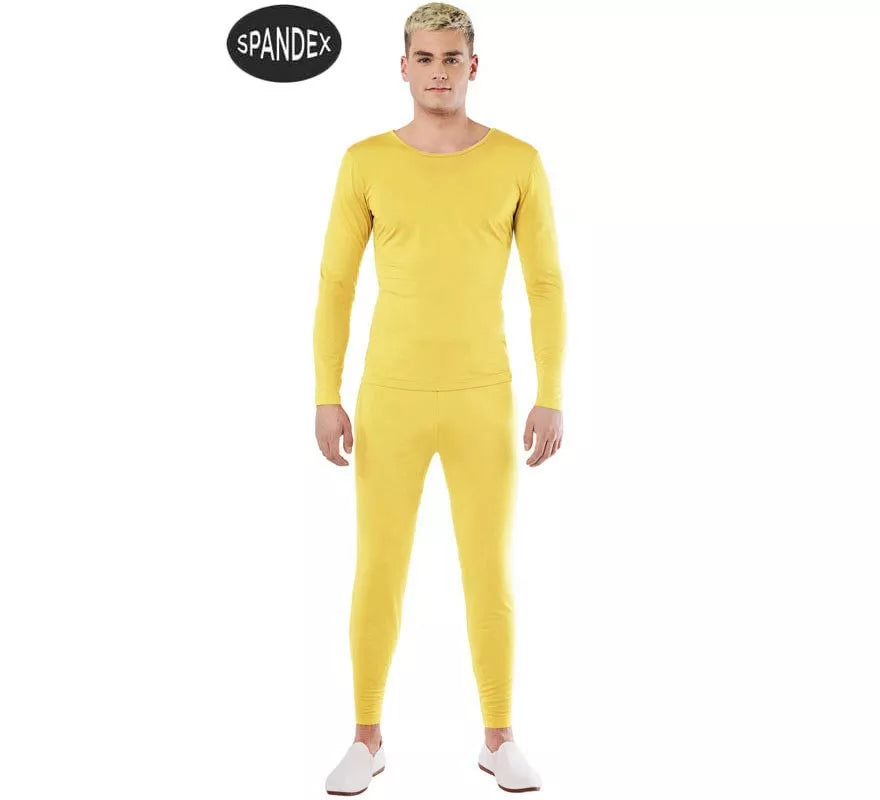 Translation missing: fr.Conjunto Maillot Spandex en 2 piezas color Amarillo hombre