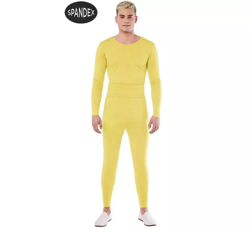 Translation missing: fr.Conjunto Maillot Spandex en 2 piezas color Amarillo hombre