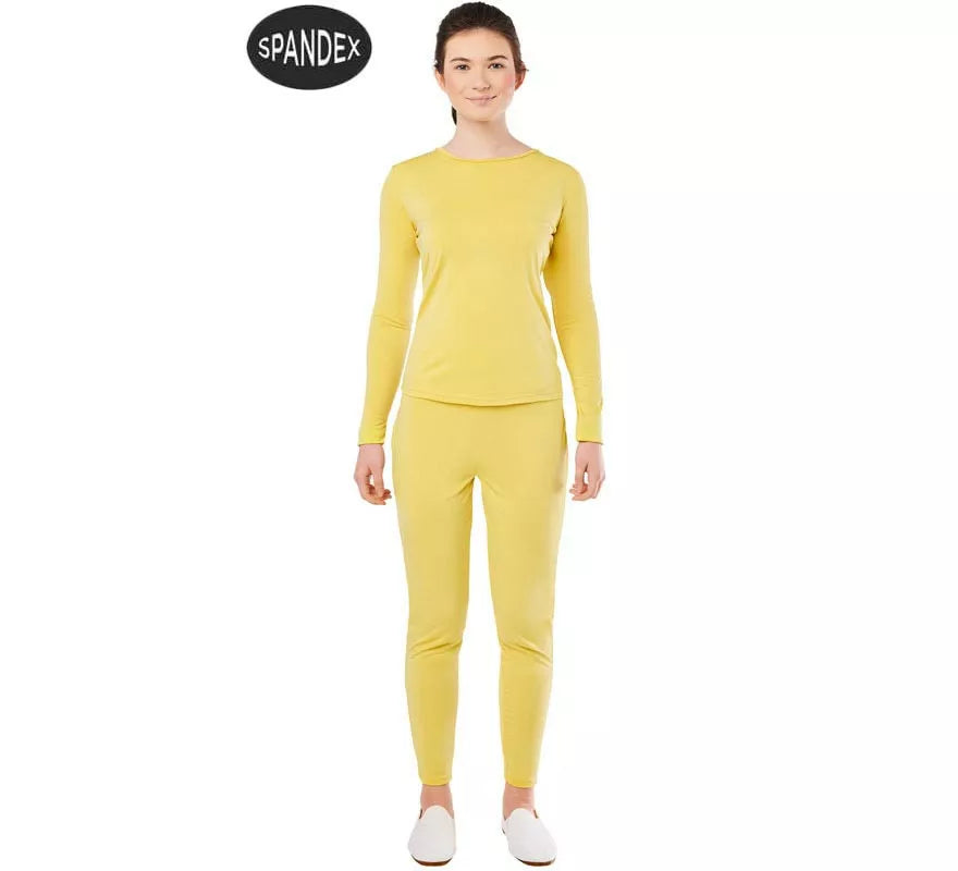 Translation missing: fr.Conjunto Maillot Spandex en 2 piezas color Amarillo mujer