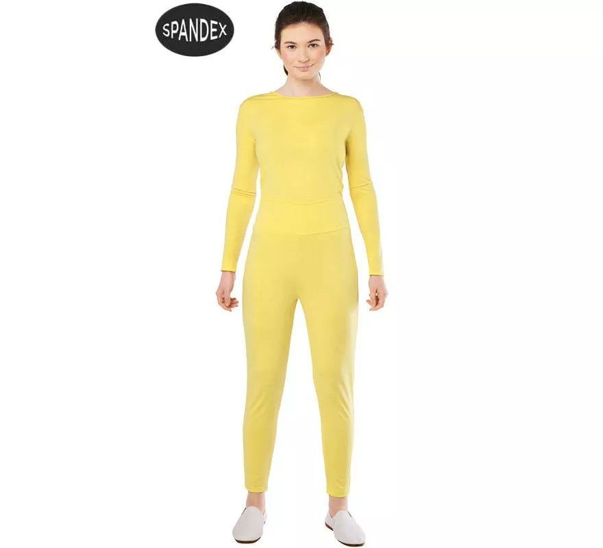 Translation missing: fr.Conjunto Maillot Spandex en 2 piezas color Amarillo mujer