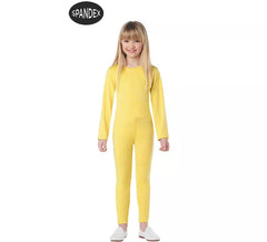 Ensemble Justaucorps Spandex 2 pièces jaune pour enfant