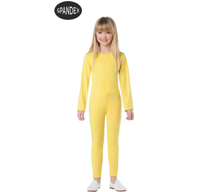 Translation missing: fr.Conjunto Maillot Spandex en 2 piezas color Amarillo para niños