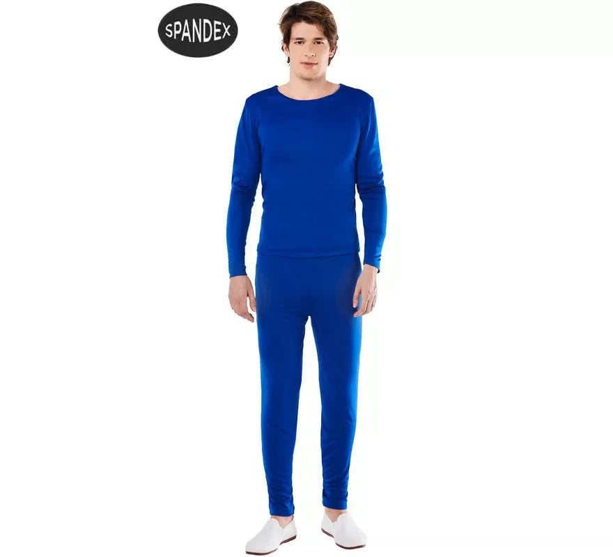 Translation missing: fr.Conjunto Maillot Spandex en 2 piezas color Azul para hombre