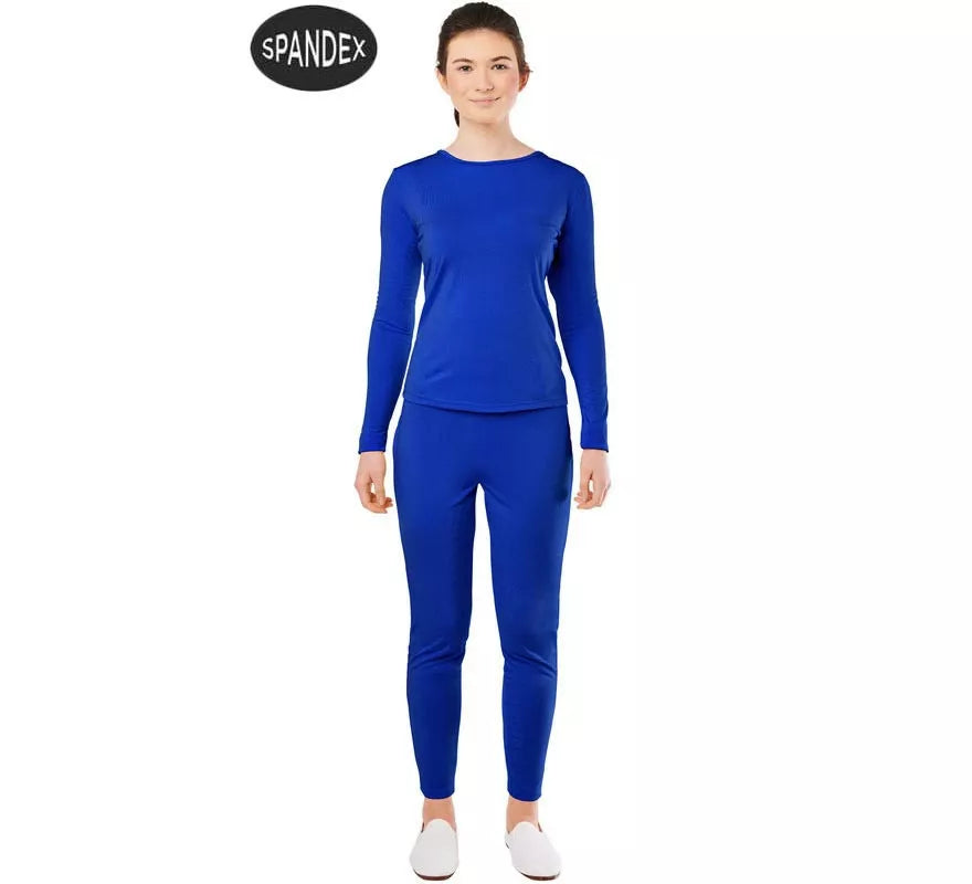 Translation missing: fr.Conjunto Maillot Spandex en 2 piezas color Azul para mujer