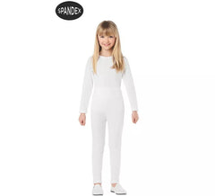 Ensemble Justaucorps Spandex 2 pièces blanc pour enfant