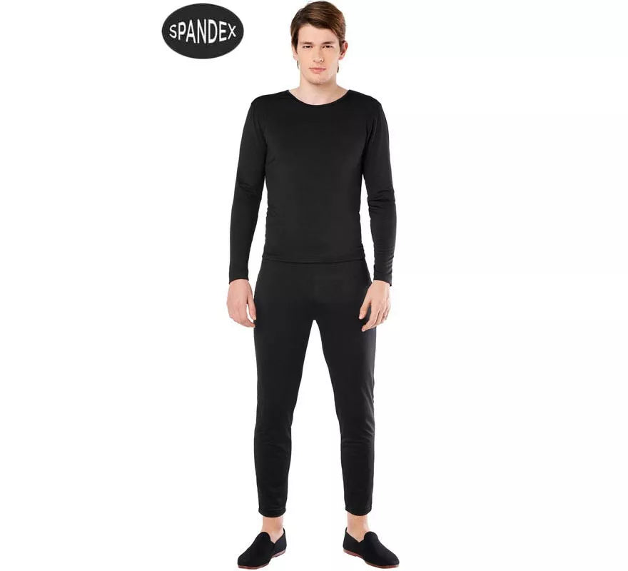 Translation missing: fr.Conjunto Maillot Spandex en 2 piezas color Negro para hombre