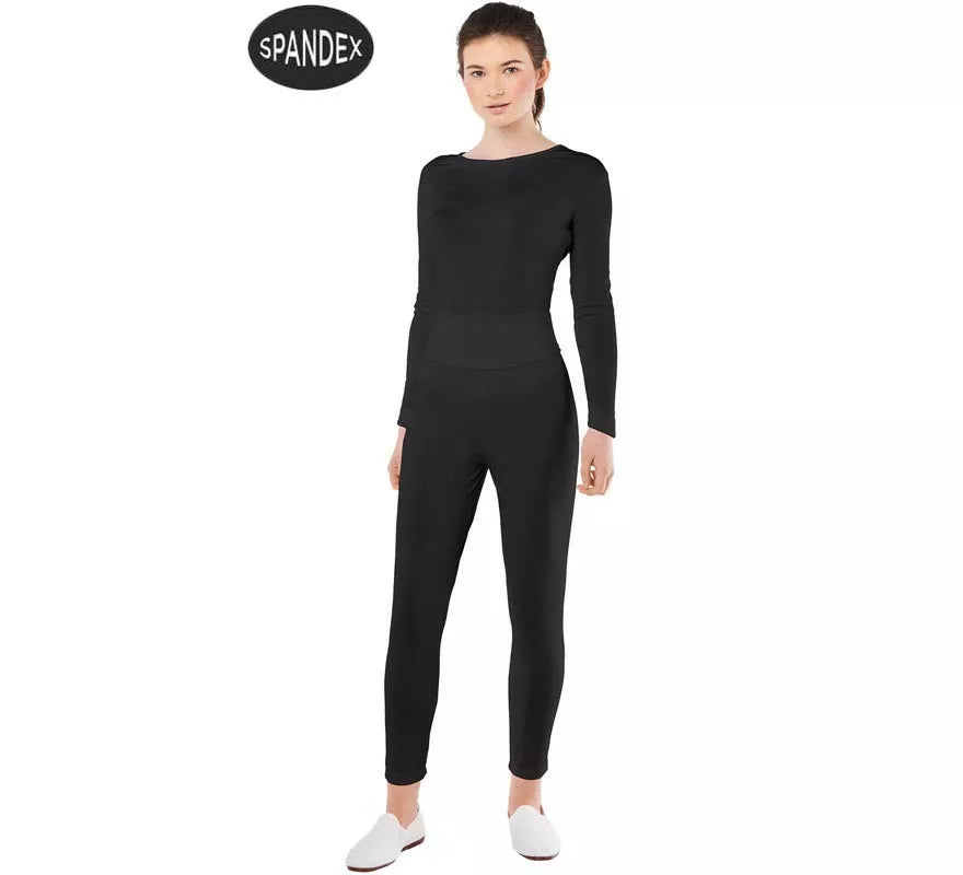 Translation missing: fr.Conjunto Maillot Spandex en 2 piezas color Negro para mujer