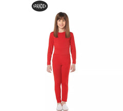 Ensemble justaucorps Spandex 2 pièces rouge pour enfant