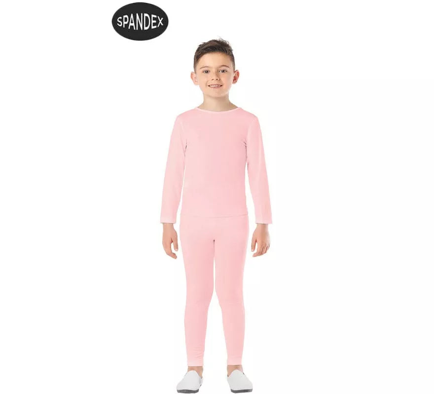 Translation missing: fr.Conjunto Maillot Spandex en 2 piezas color Rosa para niños