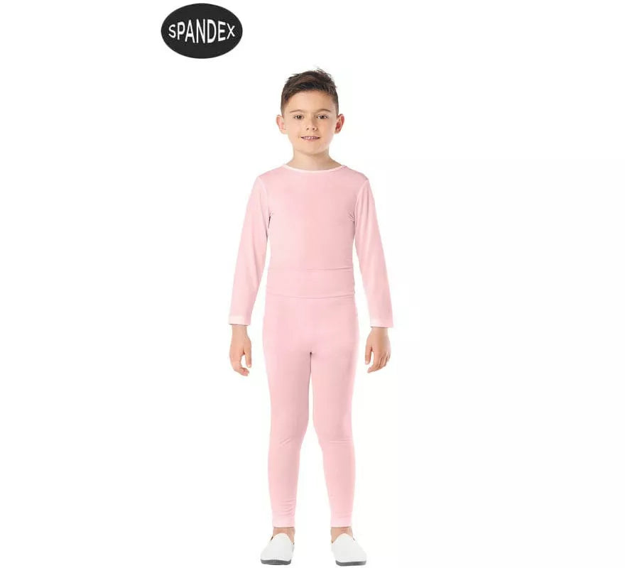 Translation missing: fr.Conjunto Maillot Spandex en 2 piezas color Rosa para niños