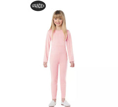 Ensemble justaucorps 2 pièces Spandex rose pour enfant