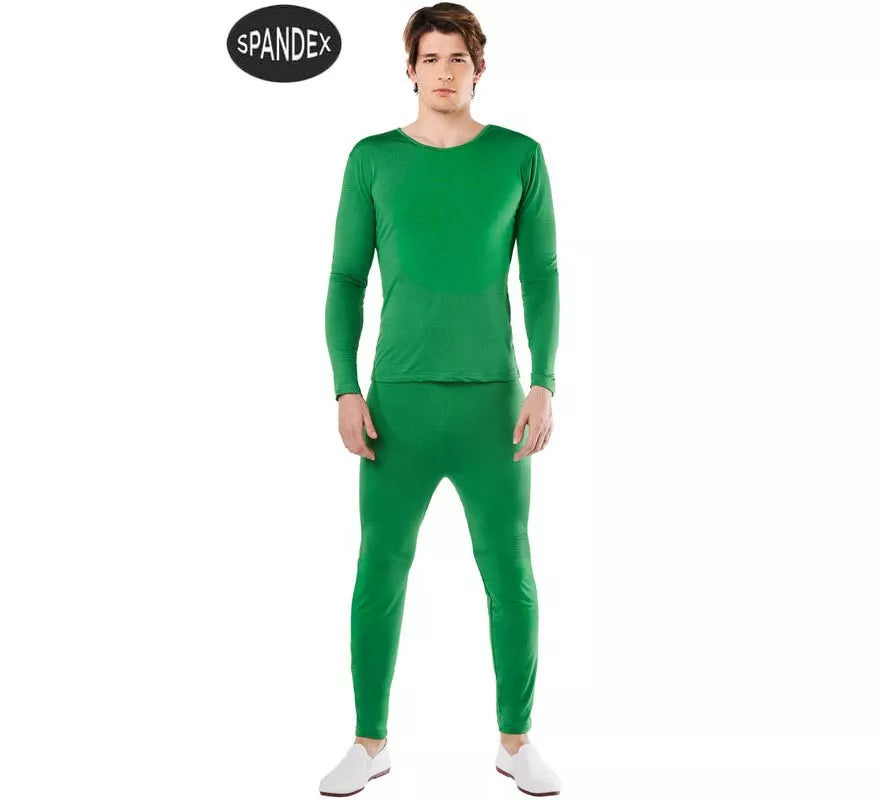 Translation missing: fr.Conjunto Maillot Spandex en 2 piezas color Verde para hombre