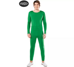 Ensemble Justaucorps Spandex 2 pièces vert pour homme