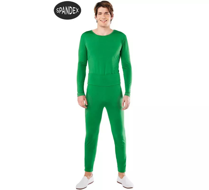 Translation missing: fr.Conjunto Maillot Spandex en 2 piezas color Verde para hombre