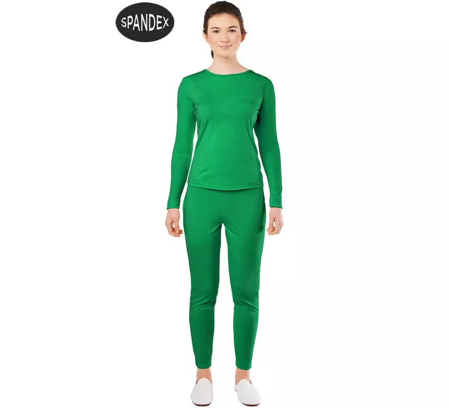 Translation missing: fr.Conjunto Maillot Spandex en 2 piezas color Verde para mujer