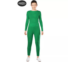 Ensemble Justaucorps Spandex 2 pièces vert pour femme