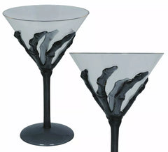Verre à cocktail main squelette 18 cm