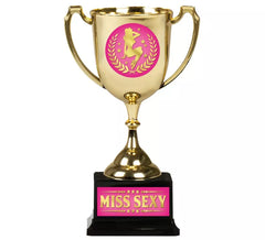 Coupe Miss Sexy or et fuchsia 18 cm