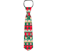 Cravate canne en bonbon rouge et vert 45 cm