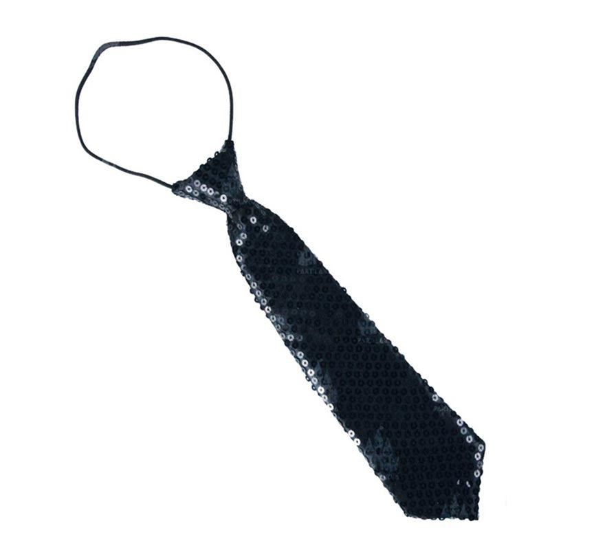 Translation missing: fr.Corbata con lentejuelas infantil de 30 cm en varios colores