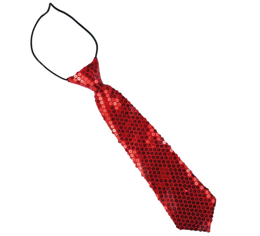 Translation missing: fr.Corbata con lentejuelas infantil de 30 cm en varios colores