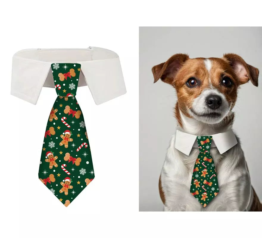 Translation missing: fr.Corbata Estampada de Muñeco de Jengibre de 20 cm para perro