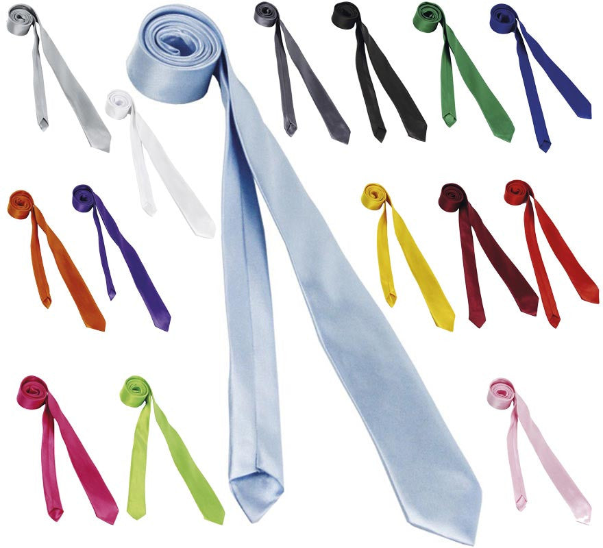 Translation missing: fr.Corbata Fina de 75 cm en varios colores