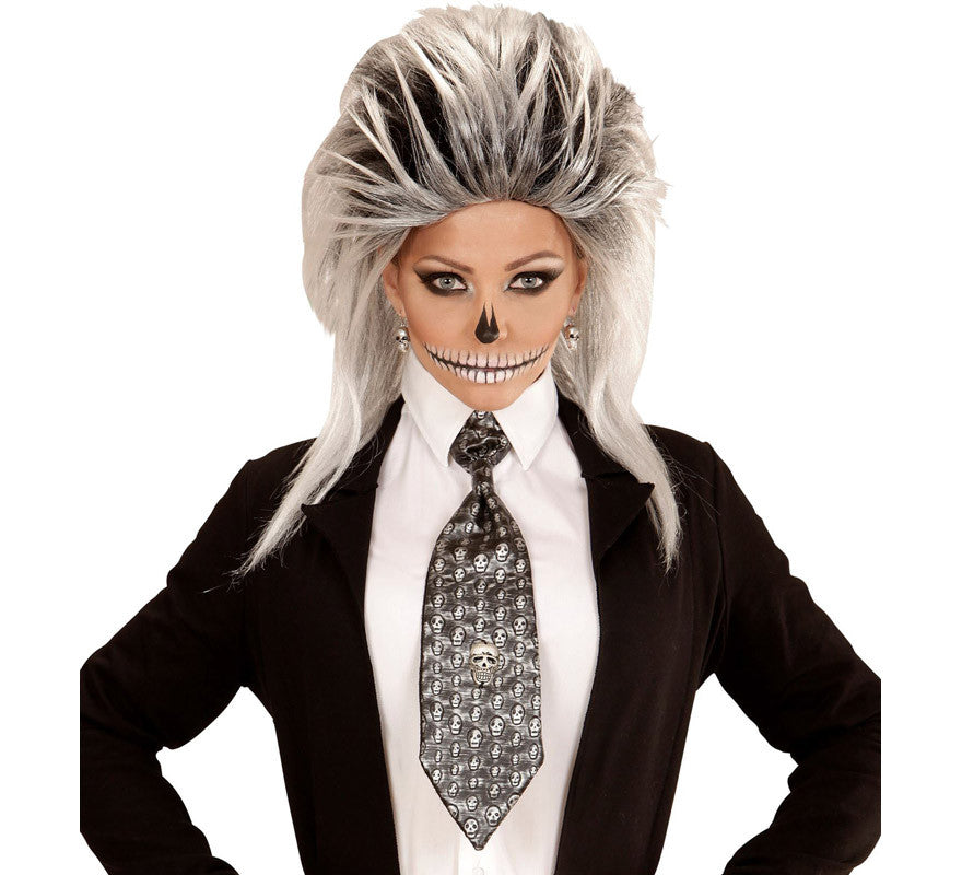 Translation missing: fr.Corbata Halloween de Calavera Metalizada